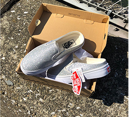 VANS SLIP ON MULE SILVER 