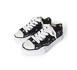 PETERSON OG Sole Canvas Bandana Low-top Sneaker MAISON MIHARA YASUHIRO BLACK