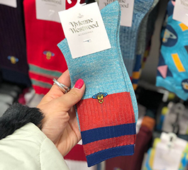 Vivienne Westwood glittering line cool socks