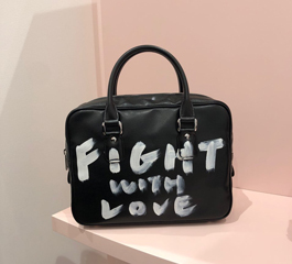 comme des garcons GIRL lettering bag