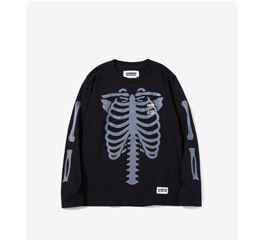 (KIDS) NEIGHBORHOOD ONE THIRD BONES / C-TEE . LS