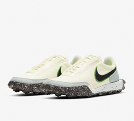 W WAFFLE RACER CRATER IVORTY/GREEN