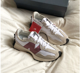 NEW BALANCE WS 327 CD gray burgundy