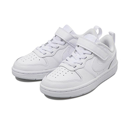  KIDS NIKE COURT BOROUGH LOW 2 PSV WHITE