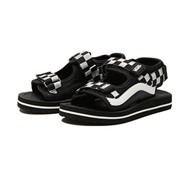 KIDS VANS SANDAL BLK/WHT CHK