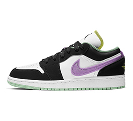 JORDAN BRAND 1 LOW GS VIOLET SHOCK-BLACK