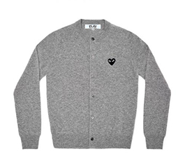 (women) PLAY COMME des GARÇONS Ladies’ Cardigan (Grey)