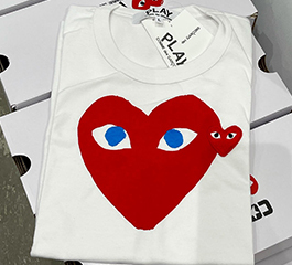 (men) PLAY COMME des GARÇONS Big heart T-Shirt (Red)