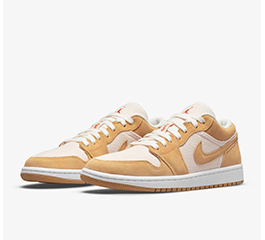 WMNS NIKE AIR JORDAN 1 LOW  ＂TWINE ORANGE QUARTZ CORDUROY＂