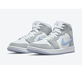 WMNS NIKE AIR JORDAN 1 MID ＂WHITE WOLF GREY＂