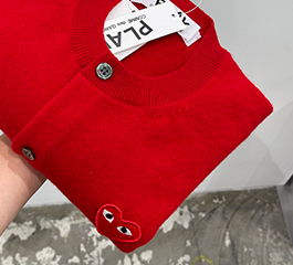 (women) PLAY COMME des GARÇONS Red Heart Ladies’ Cardigan (Red)