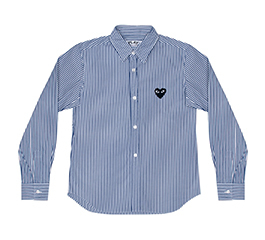 PLAY COMME des GARÇONS Striped Shirt Black Heart