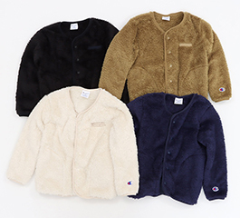 21FW KIDS CHAMPION SHERPA FLEECE BASIC SNAP JACKER