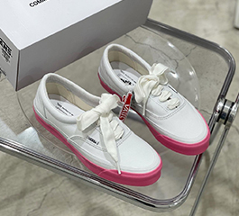 VANS x COMME des GARCONS Girls White/Pink