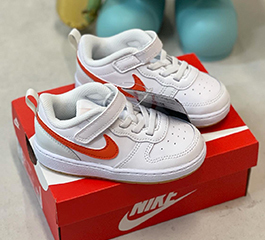BABY NIKE COURT BOROUGH LOW 2 PSV WHITE / ORANGE