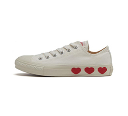 (SALE) CONVERSE ALL STAR THREEHEARTS OX WHITE