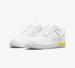 KIDS NIKE AIR FORCE 1 FONTANKA  WHITE YELLOW