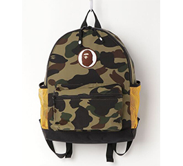 A BATHING APE 1ST CAMO APE HEAD DAYPACK K