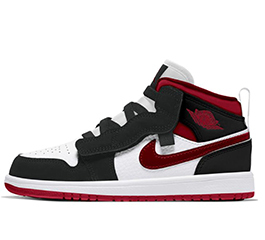 KIDS JORDAN BRAND 1 MID ALT PS GYM RED