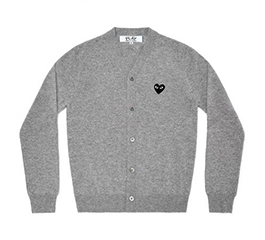(men) PLAY COMME des GARÇONS Men’s Cardigan (Grey)
