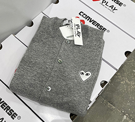 (women) PLAY COMME des GARÇONS Ladies’ Cardigan (Light gray)