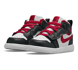 BABY NIKE TD AIR JORDAN 1 BLACK/VRYBRY