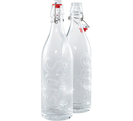 Supreme Swing Top 1.0L Bottle (set of 2) Clear