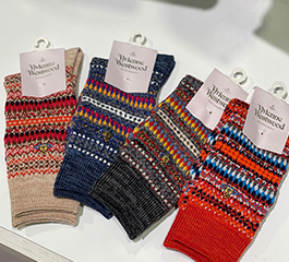 Vivienne Westwood one point socks vintage knit