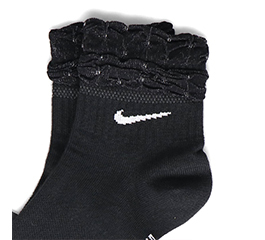NIKE U NK EVERYDAY ANKLE SOCKS BLACK/WHITE