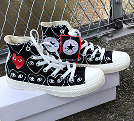 converse play comme des garcons HI BLACK