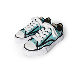 PETERSON OG Sole Canvas Bandana Low-top Sneaker MAISON MIHARA YASUHIRO MINT BLUE