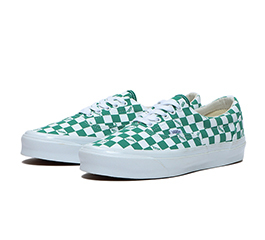 VANS OG ERA LX  CHECKERBOARD GREEN