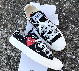converse play comme des garcons OX BLACK