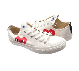 Comme Des Garçons Play x Converse OX WHITE