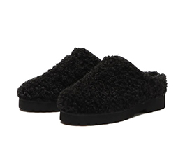HAWKINS FUR SLIPON BLACK BOA