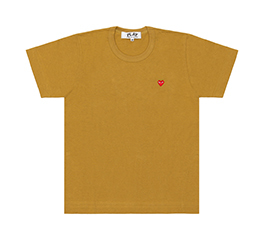 Play Comme Des Garçons Small Red Heart S/S T-Shirt (Olive)