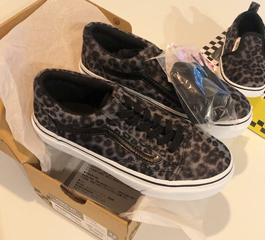 VANS KIDS OLD SKOOL LEO BLACK