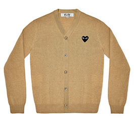 (men) PLAY COMME des GARÇONS Men’s Cardigan (Beige)