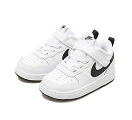 BABY NIKE COURT BOROUGH LOW 2 TDV WHT/BLACK