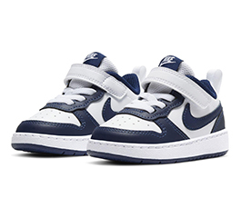BABY NIKE COURT BOROUGH LOW 2 TDV WHT/NAVY