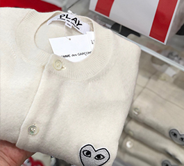 (women) PLAY COMME des GARÇONS Ladies’ Cardigan (white)