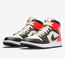 NIKE WMNS AIR JORDAN 1 MID LIGHT OREWOOD BROWN