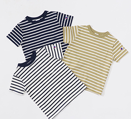 KIDS Champion stripe pocket T-shirt