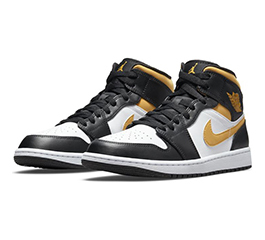 MEN NIKE AIR JORDAN 1 MID WHITE/POLLEN