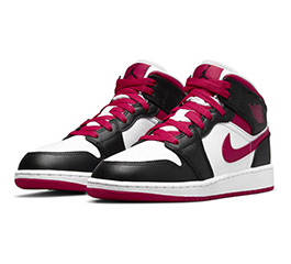 GS NIKE AIR JORDAN 1 MID BLACK/VRYBRY