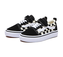 KIDS VANS OLD SKOOL BLK/WHT CHK
