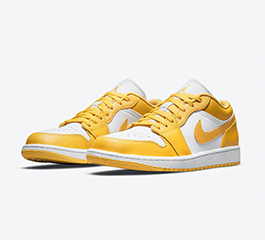 MENS NIKE AIR JORDAN BRAND 1LOW YELLOW