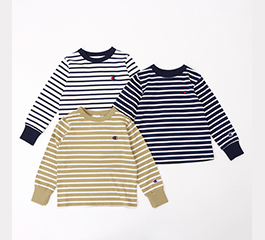 KIDS Champion stripe long T