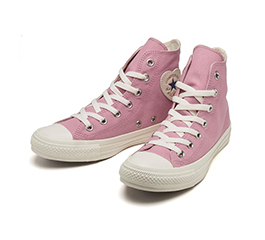 CONVERSE ALL STAR HEART PATCH HI ORCHID