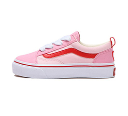 KIDS VANS OLD SKOOL HEART PINK / RED